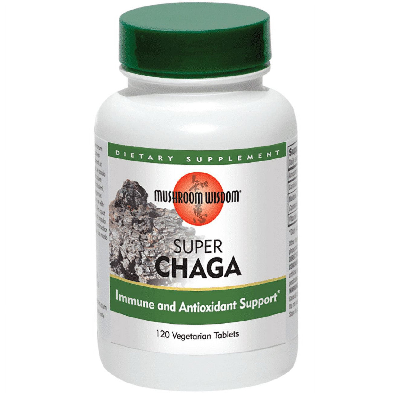 Mushroom Wisdom Super Chaga Vegetarian Tablets, 120 Ea